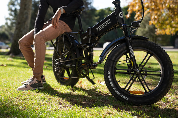 Tesgo Hum pro Full Suspension Folding E-Bike