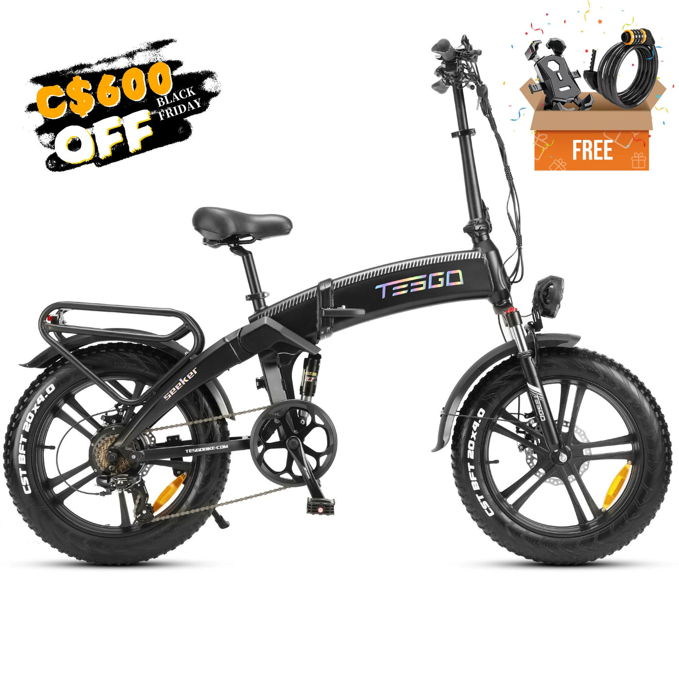 Tesgo STT Versatile Folding Electric Bike Tesgo Ebike Tesgo Canada
