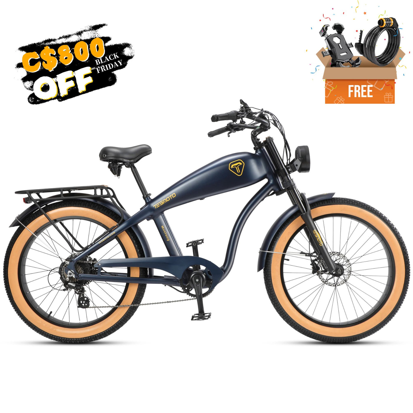 Tesmoto Mustang Commuting Electric Motorcycle Tesgo Ebike Tesgo Canada