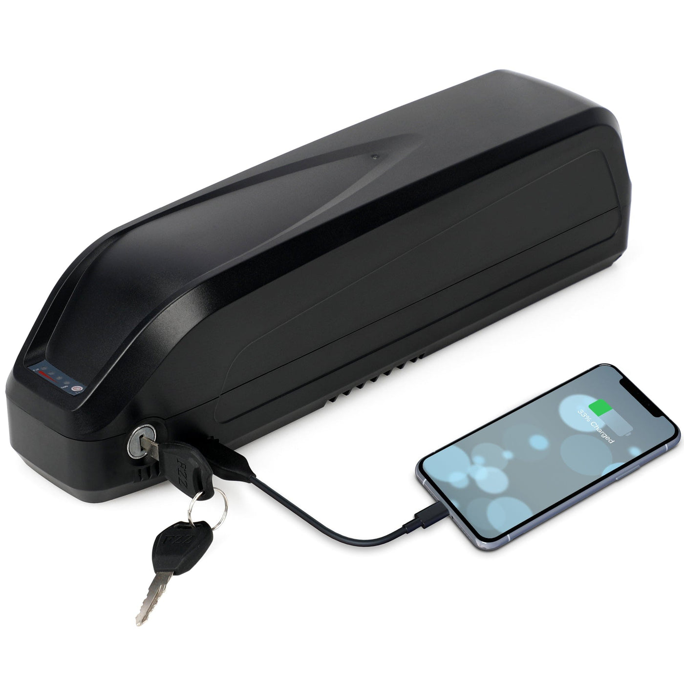 Tesgo Ebike A6 battery phone charge