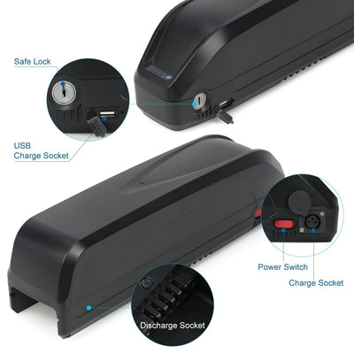 Tesgo Ebike A6 battery phone charge