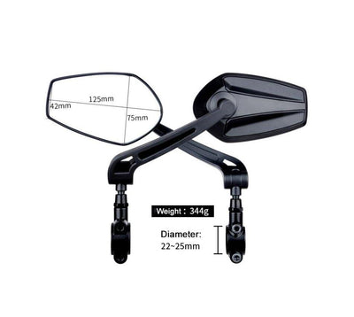 Tesgo E-Bike HD Wide-angle Rearview Mirror (A pair)
