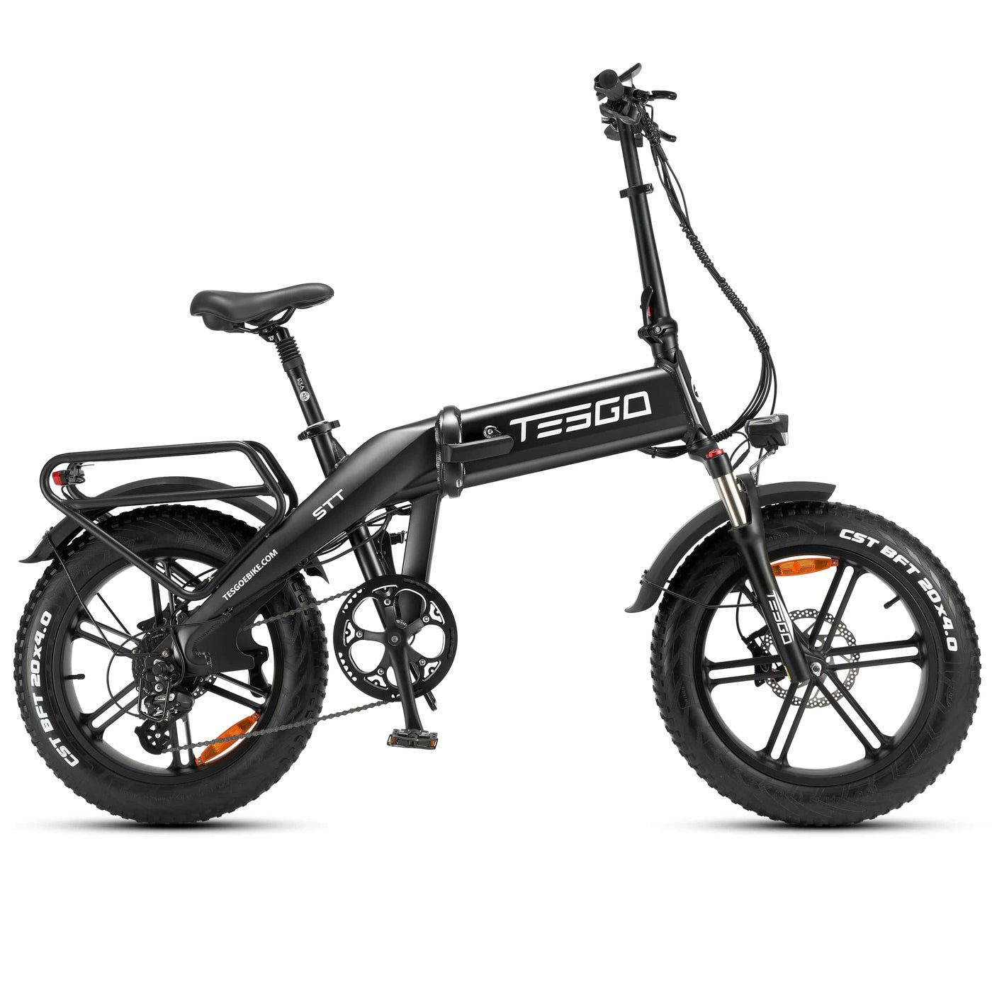 Tesgo STT 20¡± Foldable Fat Tire Electric Bike #color_black
