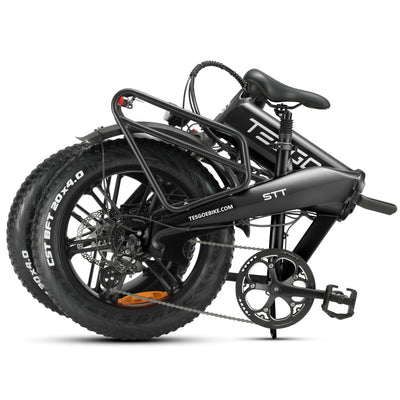Tesgo STT 20” Foldable Fat Tire Electric Bike #color_black