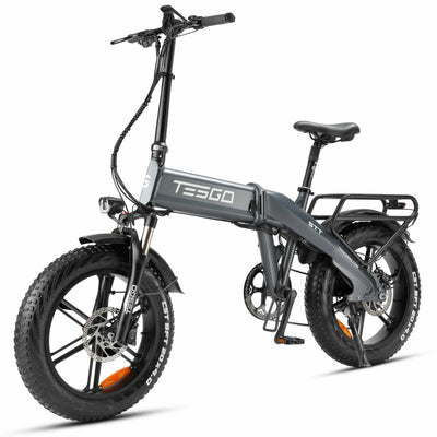 Tesgo STT 20” Foldable Fat Tire Electric Bike #color_gray