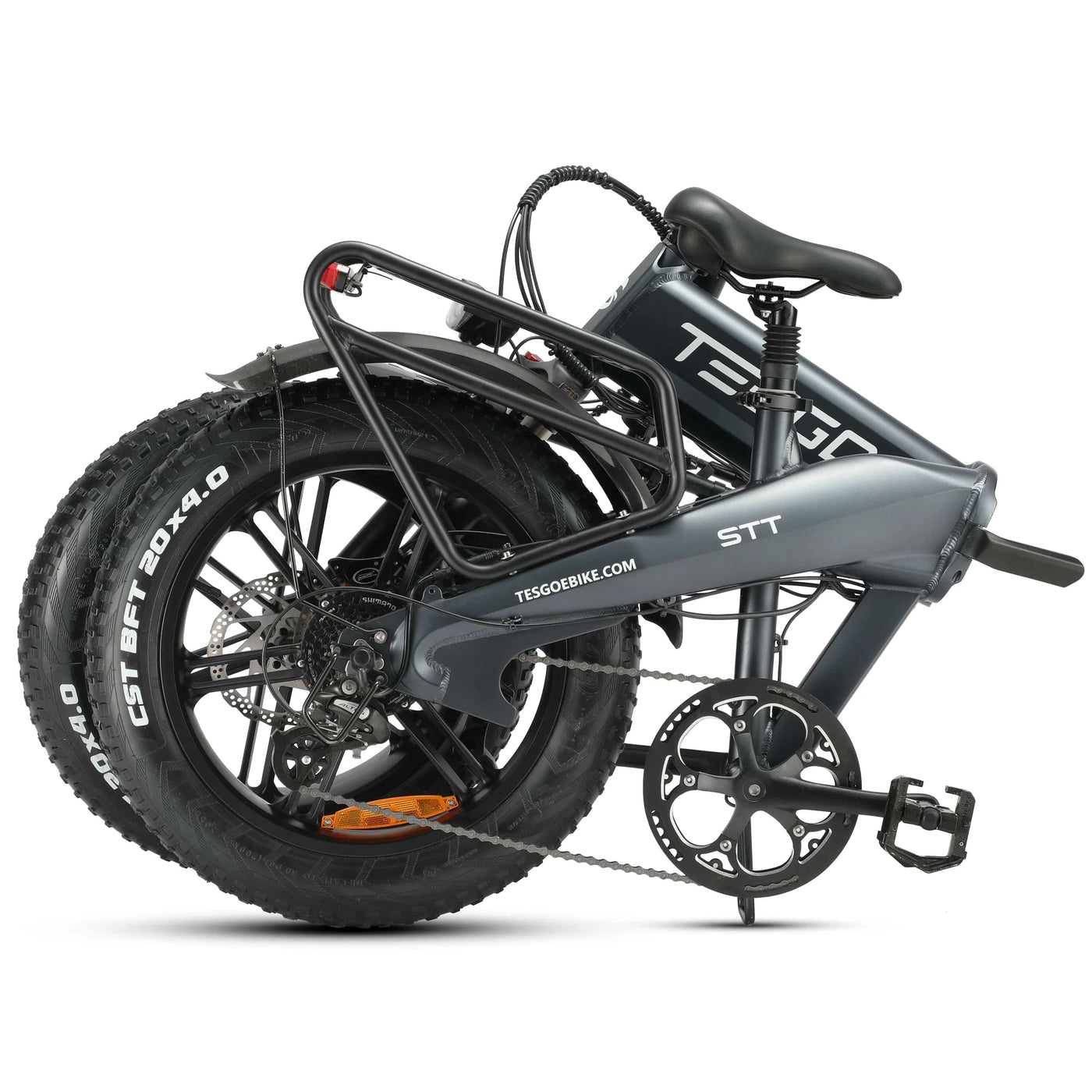 Tesgo STT 20” Foldable Fat Tire Electric Bike #color_gray