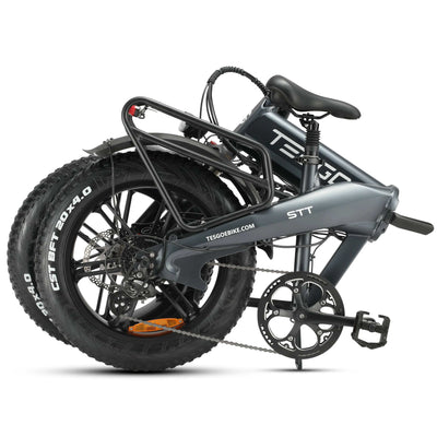 Tesgo STT 20” Foldable Fat Tire Electric Bike #color_gray