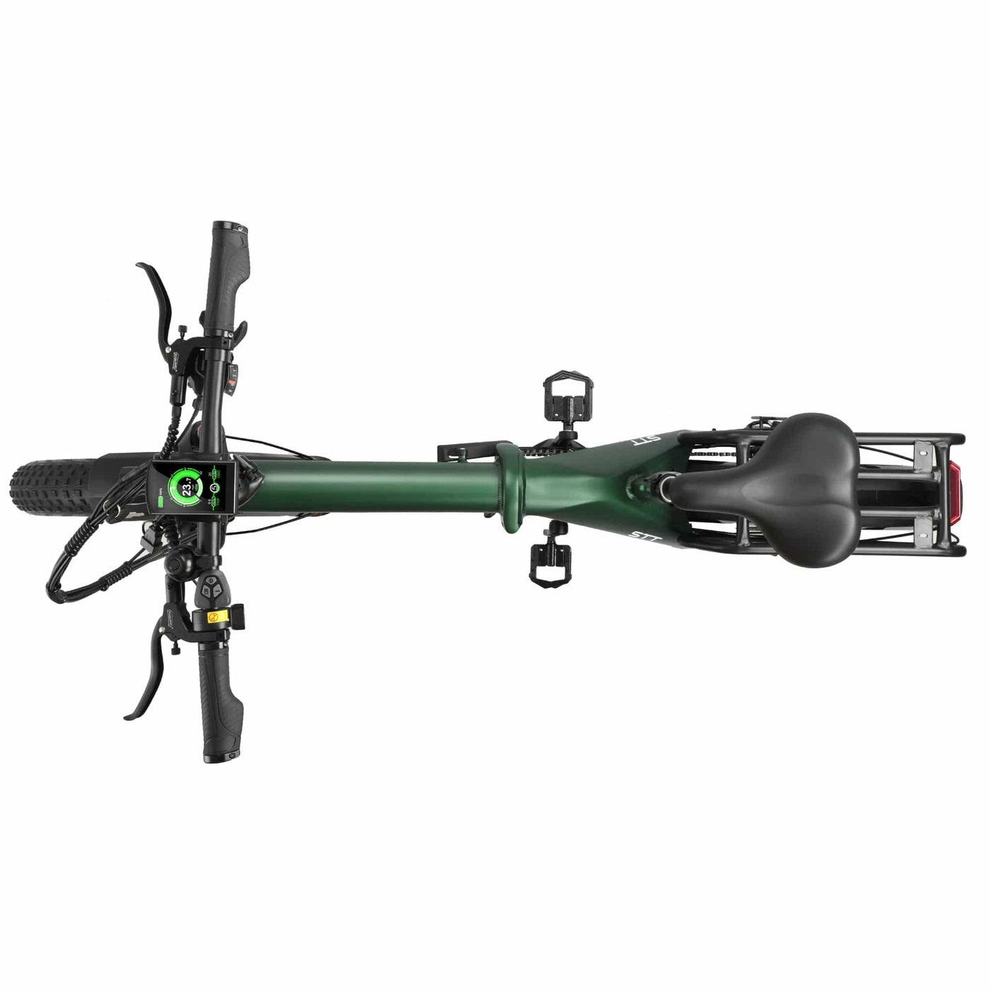 Tesgo STT 20” Foldable Fat Tire Electric Bike #color_army-green