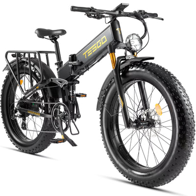 Tesgo Leopard 26" Full Suspension Folding E-Bike