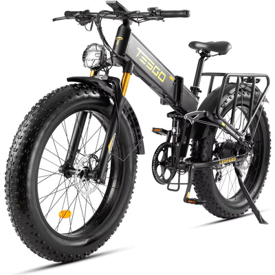 Tesgo Leopard 26" Full Suspension Folding E-Bike