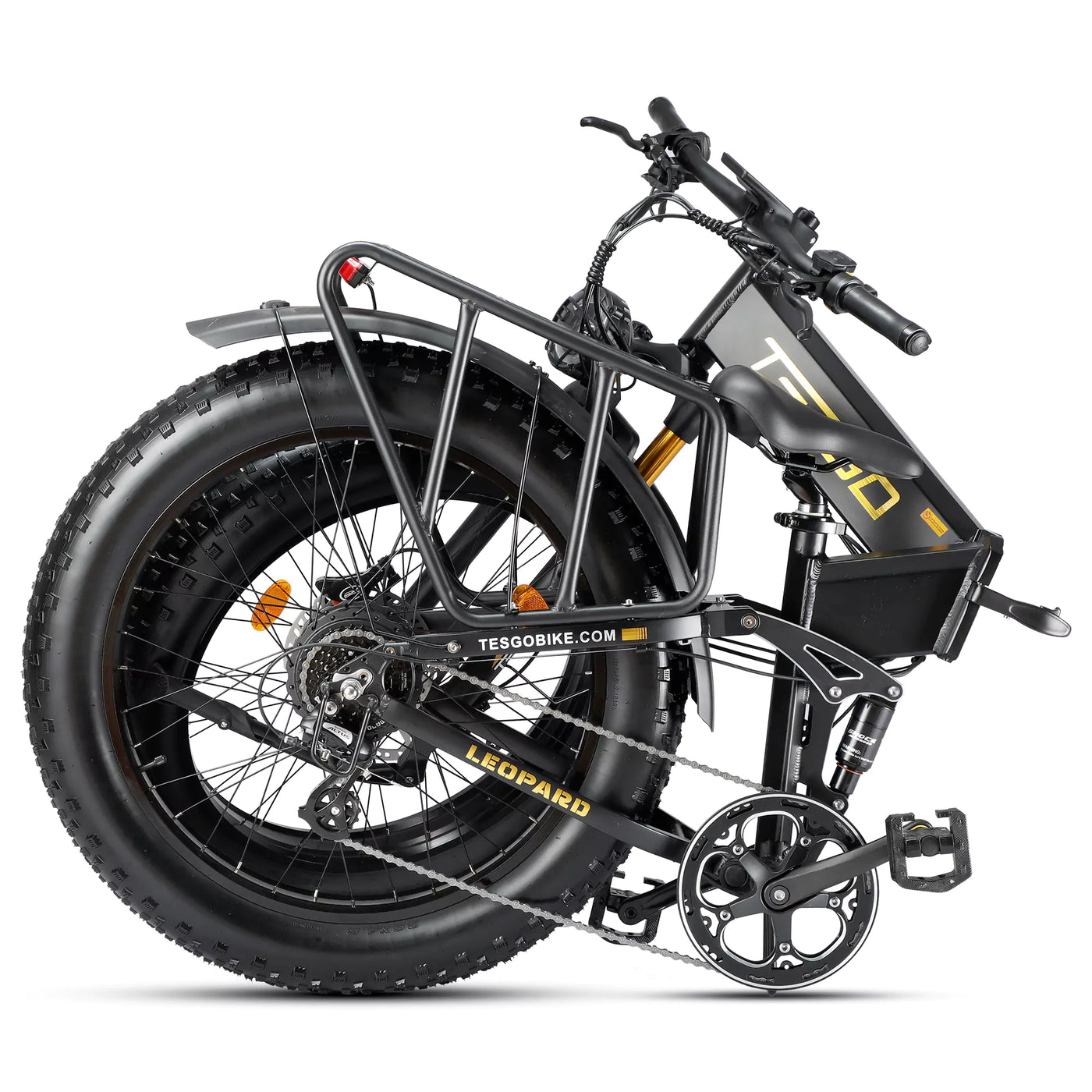 Tesgo Leopard 26" Full Suspension Folding E-Bike