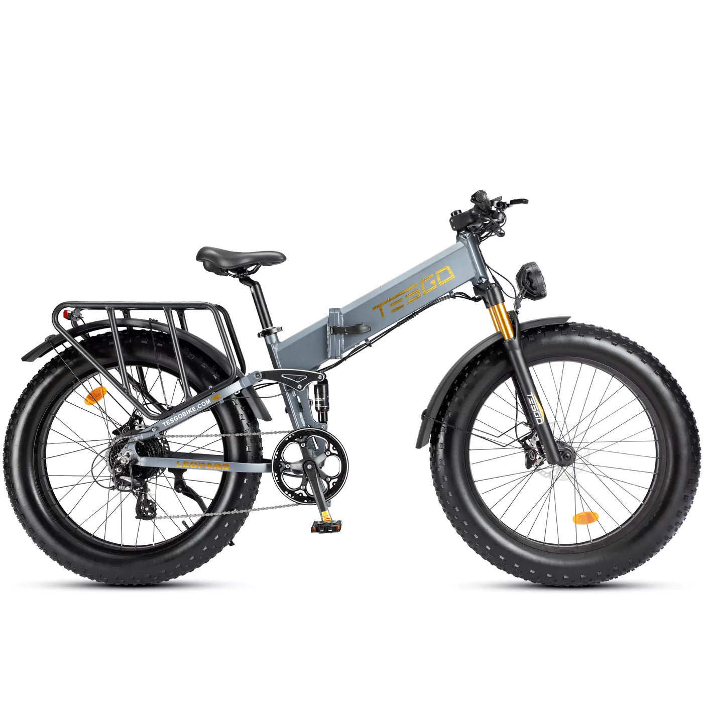 Tesgo Leopard 26" Full Suspension Folding E-Bike