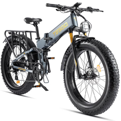 Tesgo Leopard 26" Full Suspension Folding E-Bike