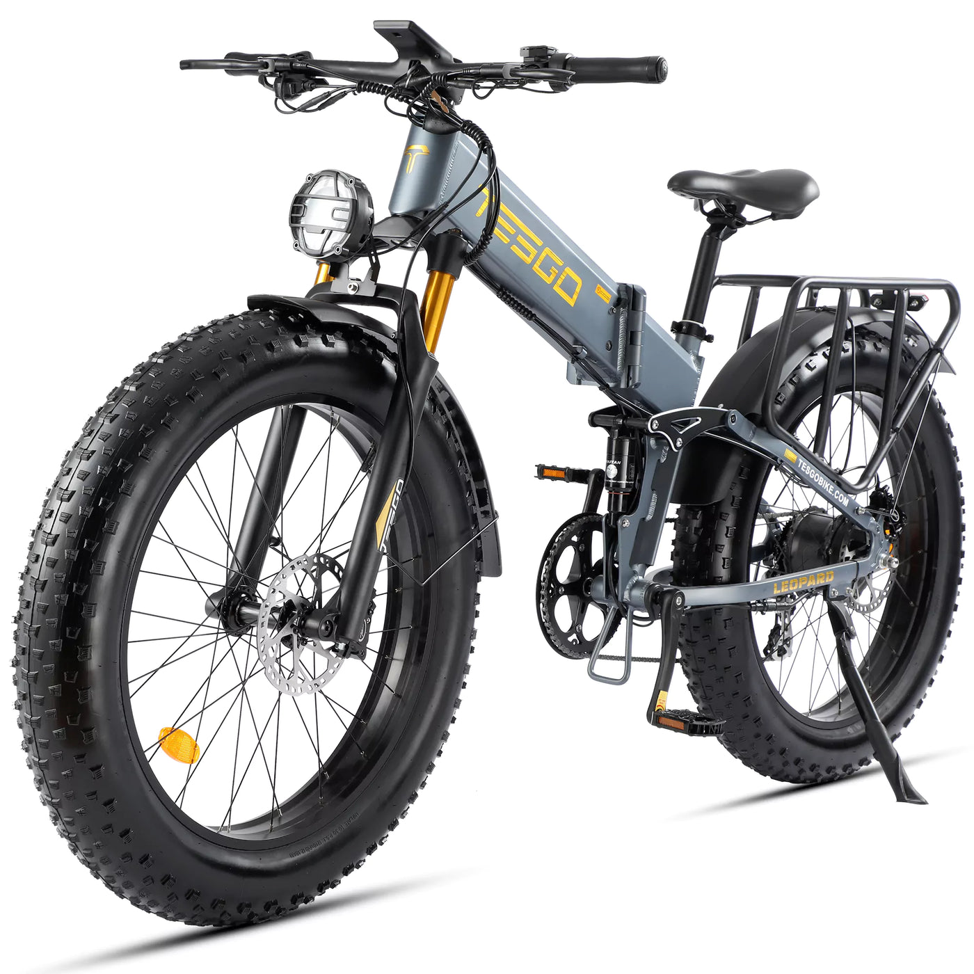 Tesgo Leopard 26" Full Suspension Folding E-Bike