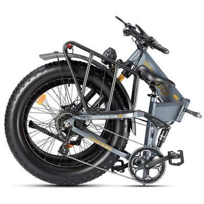 Tesgo Leopard 26" Full Suspension Folding E-Bike